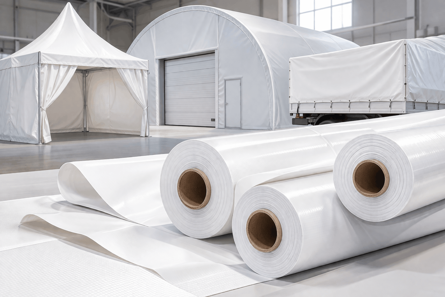 Поступление ПВХ тканей для тентовых конструкций и архитектурных форм
