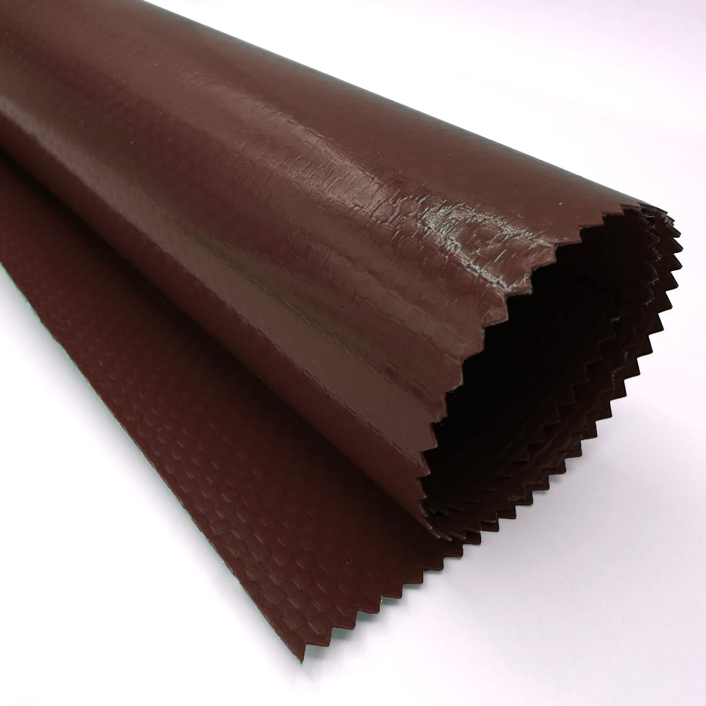 ПВХ ТКАНЬ МТ1 630г/м2 коричневый RAL 8017 1 ст. лак гл. -30С 2,5м 65м