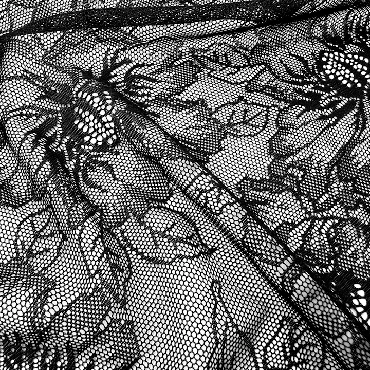 СТРЕЙЧ-СЕТКА ЦВЕТЫ KH13 80г/м2 1,5м 90%нейлон, 10%сп (СТРЕЙЧ-СЕТКА ЦВЕТЫ KH13 80г/м2 1,5м 90%нейлон, 10%сп черный black)