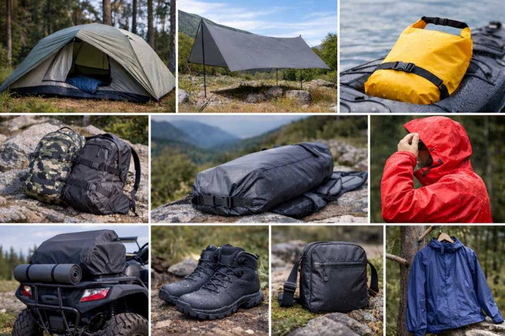 Применение Таффеты 210 рип-стоп ПУ4000